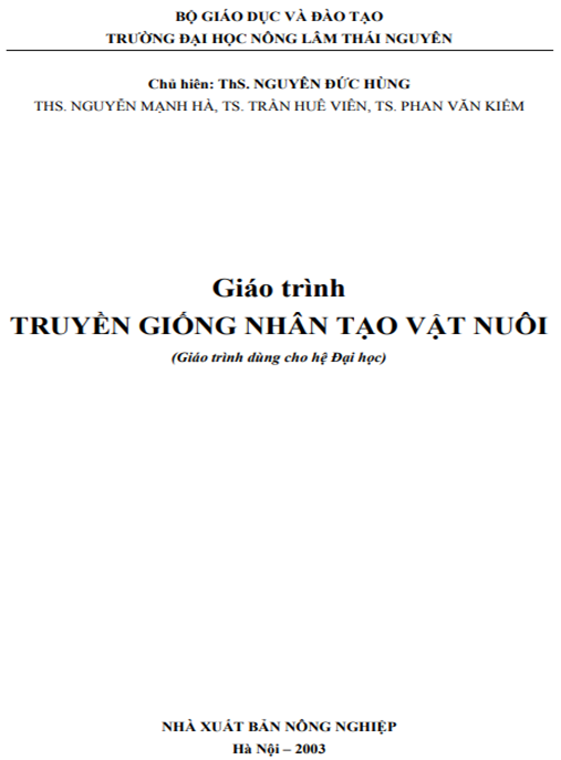 Giáo Trình Truyền Giống Nhân Tạo Vật Nuôi – Bí Quyết Nhân Giống Siêu Hiệu Quả!