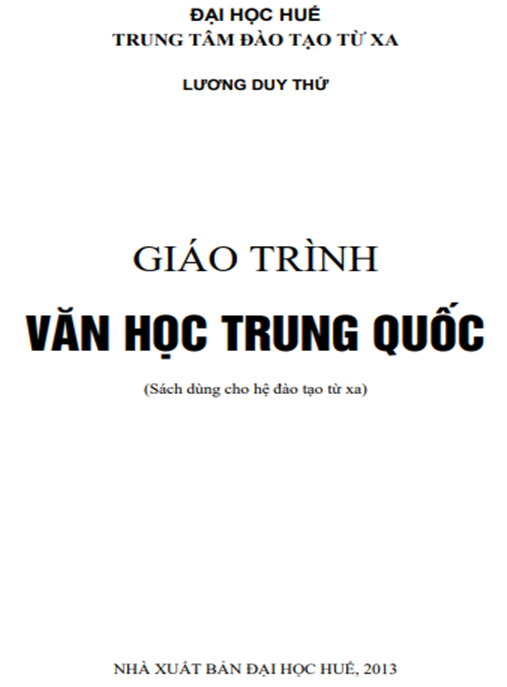 Giáo Trình Văn Học Trung Quốc – Khám Phá 5000 Năm Di Sản Rực Rỡ