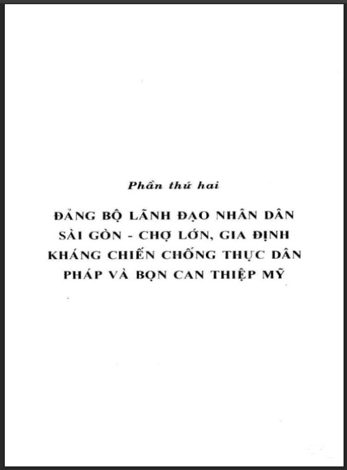 Lịch sử Đảng bộ Đảng Cộng sản Việt Nam TP. Hồ Chí Minh (Tập I 1930-1954) – Phần 2: Hành Trình Kháng Chiến Anh Hùng