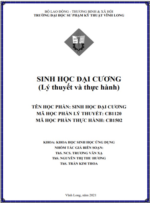 Sinh học đại cương – Phần 1 | Tài liệu lý thuyết nền tảng