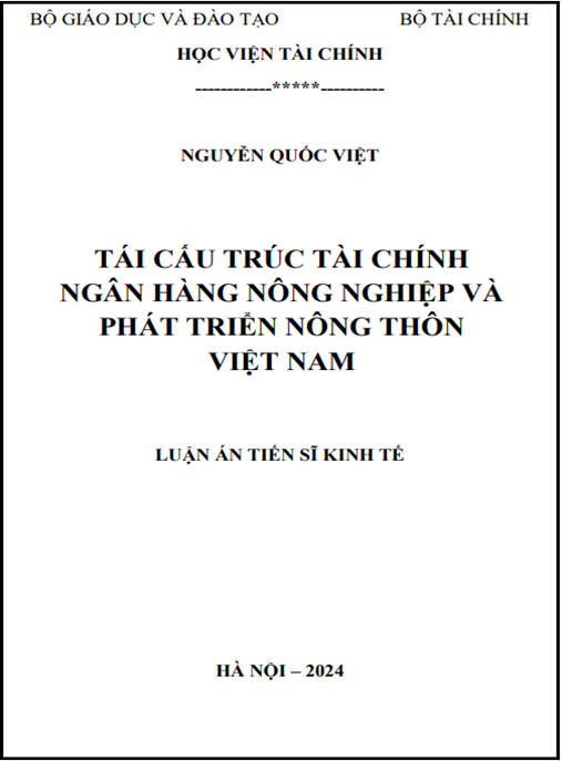 Tái cấu trúc tài chính ngân hàng Nông nghiệp và Phát triển Nông thôn Việt Nam – Phân tích chiến lược sâu sắc