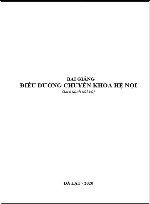 Bài giảng Điều dưỡng chuyên khoa hệ nội – Kiến thức thực hành da liễu, thần kinh, tâm thần, lao
