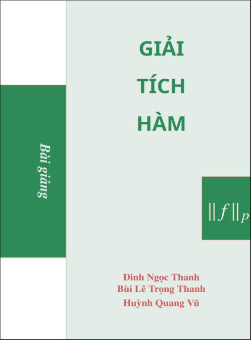 Bài giảng Giải tích hàm – Tài liệu nền tảng toán học nâng cao