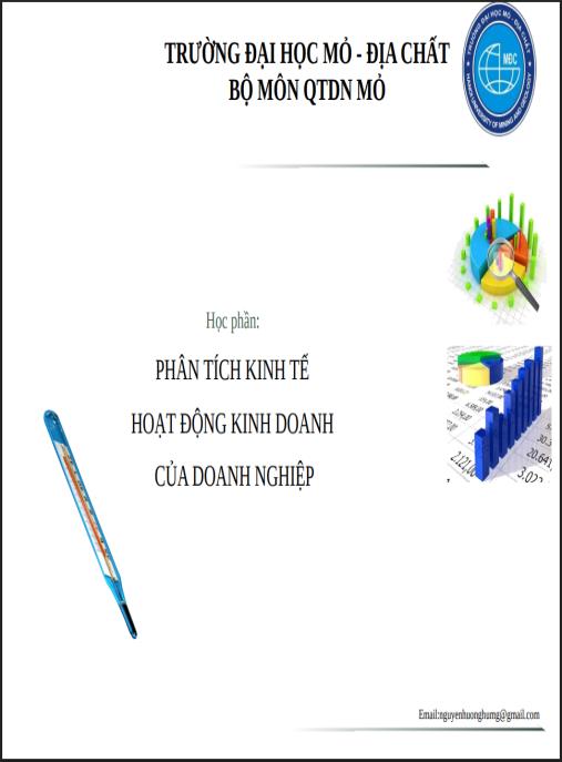 Bài giảng Phân tích kinh tế hoạt động kinh doanh của doanh nghiệp – Tài liệu chuyên sâu