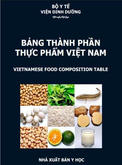 Bảng Thành Phần Thực Phẩm Việt Nam – Hướng Dẫn Dinh Dưỡng Chuẩn Xác