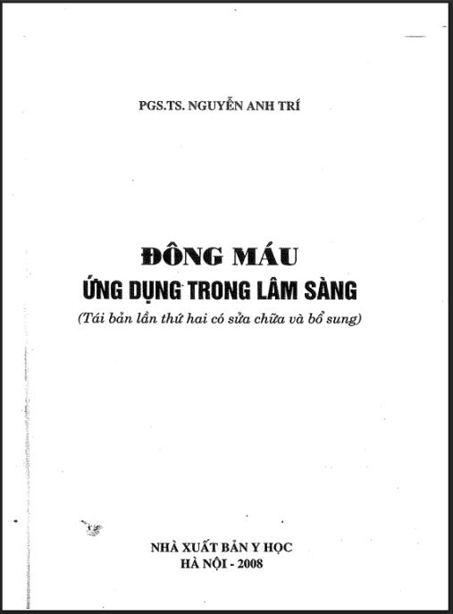 Ebook Chuyên Sâu: Đông máu ứng dụng trong lâm sàng: Phần 2