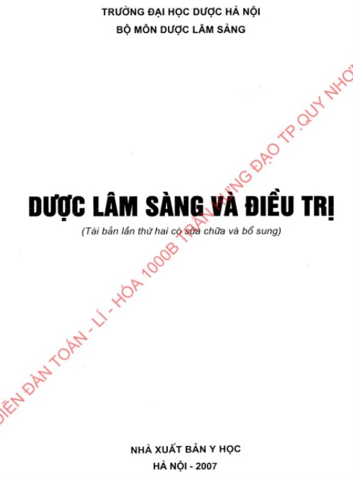 Dược Lâm Sàng Và Điều Trị – Hướng Dẫn Chuyên Sâu Cho Dược Sĩ