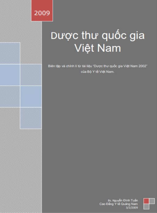 Dược Thư Quốc Gia Việt Nam – Tài Liệu Y Khoa Chuẩn Mực