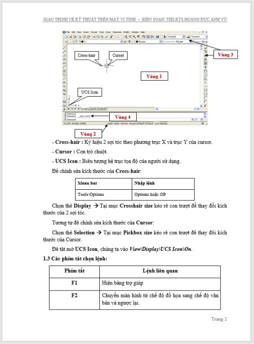 GIÁO TRÌNH VẼ KỸ THUẬT TRÊN MÁY VI TÍNH – Hướng Dẫn AutoCAD Chuẩn Xác