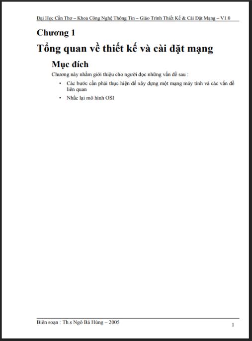 Giáo Trình Thiết Kế & Cài Đặt Mạng – Hướng Dẫn Toàn Diện Từ A-Z