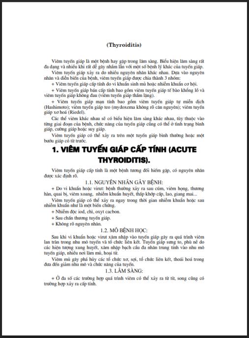 Giáo trình Bệnh học nội khoa (Tập 2 – Bệnh khớp – Nội tiết) – Phần 2 | Kiến thức nội tiết chuyên sâu