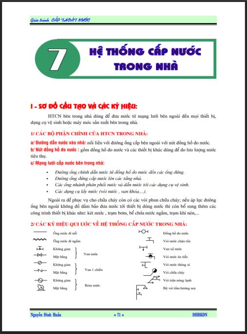 Tài Liệu Số: Giáo Trình Cấp Thoát Nước Phần 2 – Kiến Thức Chuyên Sâu
