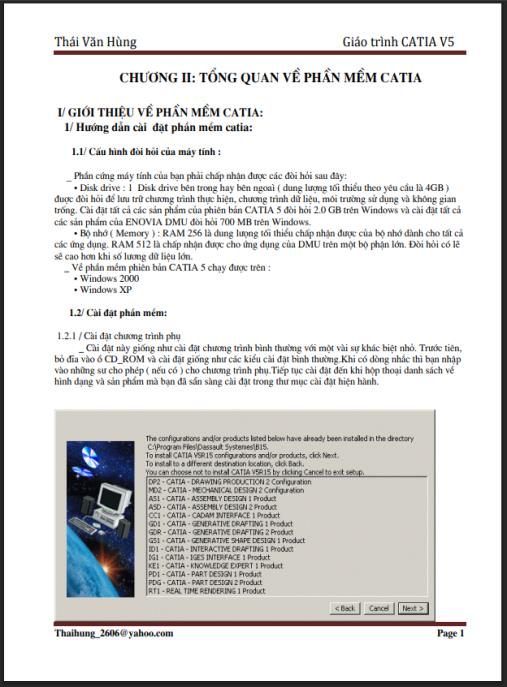 Giáo trình Catia V5 – Hướng dẫn thiết kế 3D CAD/CAM chuyên sâu