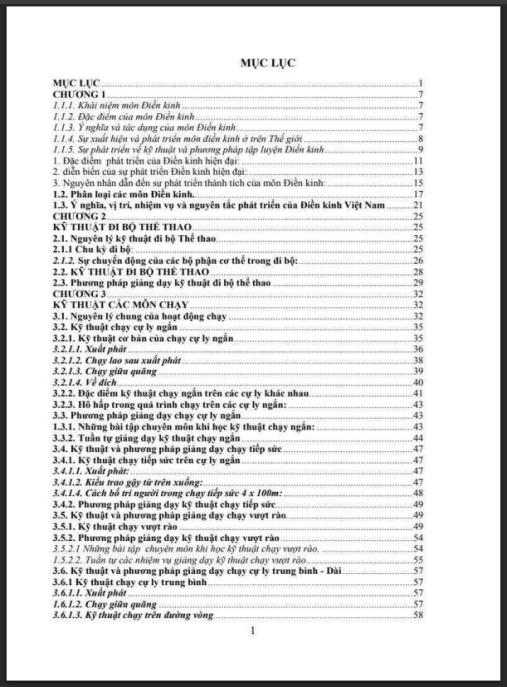 Giáo trình Điền kinh – Hướng dẫn toàn diện cho sinh viên Thể dục Thể thao