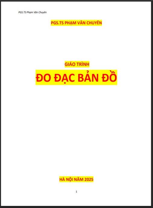 Giáo trình Đo đạc bản đồ – Hướng dẫn chuyên sâu trắc địa thực tiễn