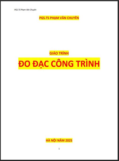 Giáo trình Đo đạc công trình – Hướng dẫn toàn diện cho kỹ sư xây dựng