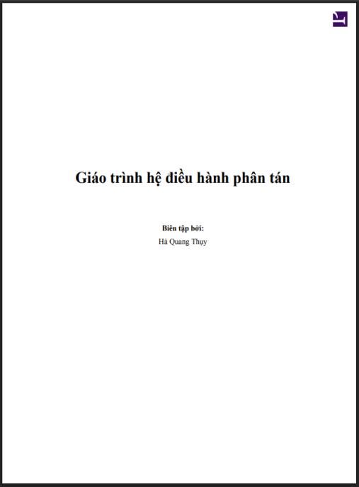 Giáo trình Hệ điều hành phân tán – Phần 1: Nền tảng kiến thức chuyên sâu