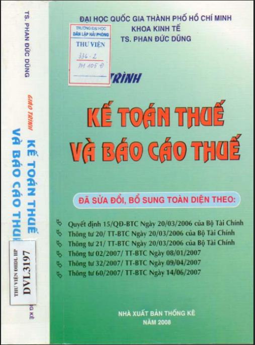 Giáo trình Kế toán thuế và báo cáo thuế – Phần 2: Bí quyết thực hành chuyên sâu