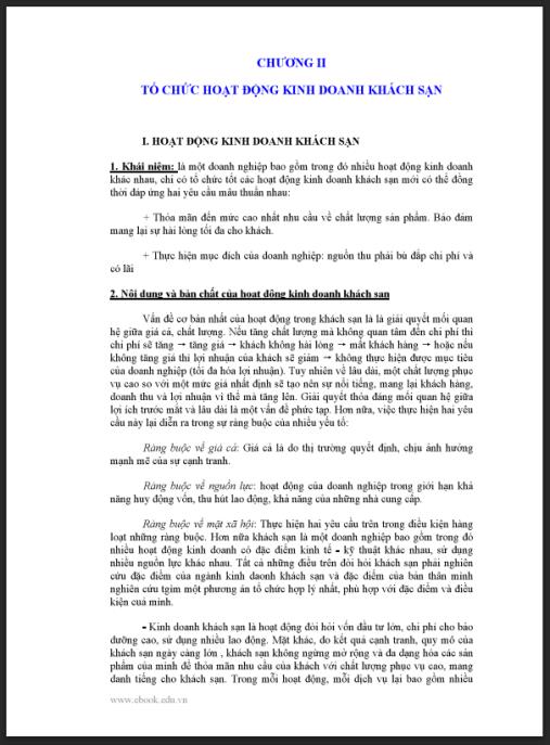 Giáo trình Khách sạn và nhà hàng – Hướng dẫn toàn diện quản lý dịch vụ