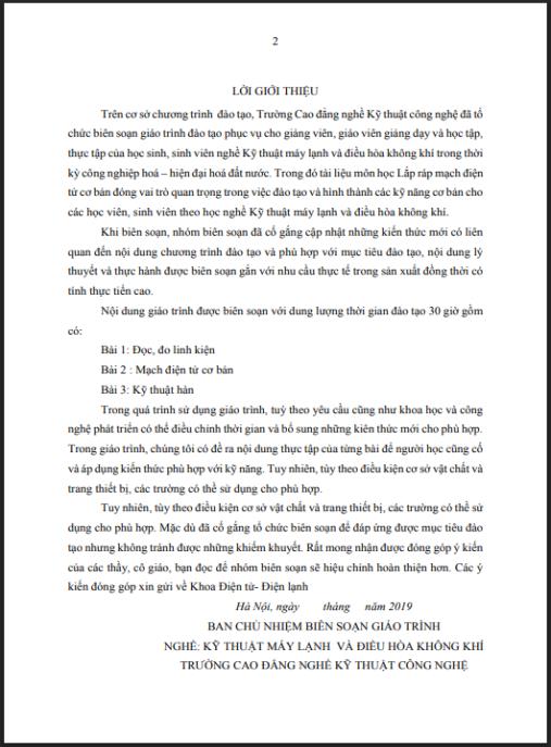 Giáo trình Lắp ráp mạch điện tử cơ bản – Hướng dẫn thực hành từ A-Z