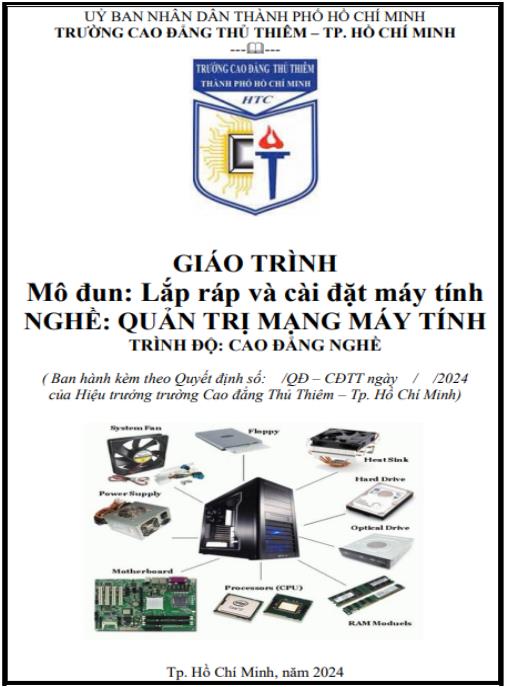 Giáo trình Lắp ráp và cài đặt máy tính – Hướng dẫn build PC thực chiến