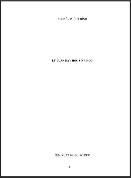 Giáo trình Lý luận dạy học sinh học Chương 1 – Phương pháp nghiên cứu cốt lõi