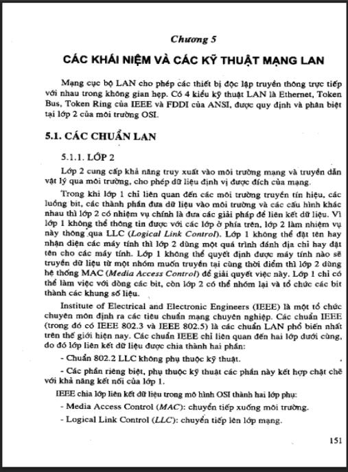 Giáo trình Mạng máy tính Phần 2 – LAN, Internet & WiFi 802.11 Chi Tiết