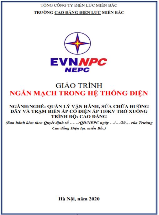 Giáo trình Ngắn mạch trong hệ thống điện – Hướng dẫn tính toán chuyên sâu Cao đẳng