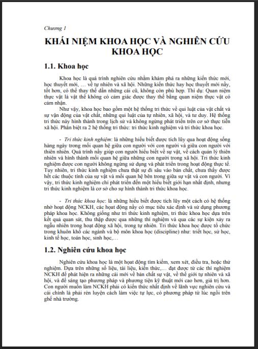 Giáo trình Nghiên cứu khoa học – Hướng dẫn toàn diện cho người mới