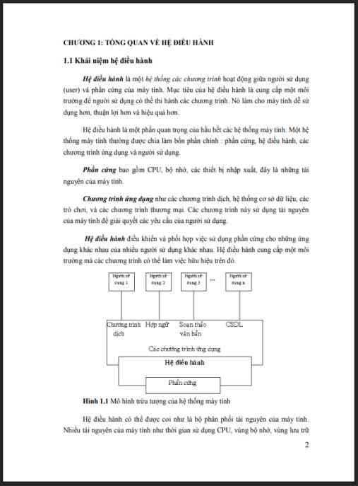 Giáo trình Nguyên lý hệ điều hành Phần 1 – Nền tảng kiến thức CNTT thiết yếu