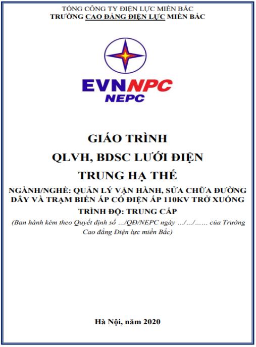 Giáo trình QLVH, BDSC lưới điện trung hạ thế – Tài liệu chuẩn kỹ thuật viên