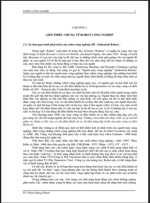 Giáo trình Robot công nghiệp – Hướng dẫn toàn diện từ cơ bản đến nâng cao