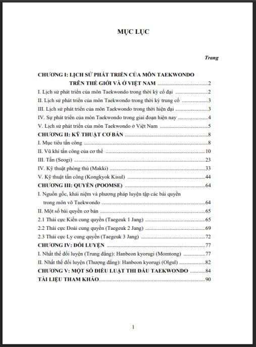Giáo trình Taekwondo – Hướng Dẫn Toàn Diện Kỹ Thuật Và Thi Đấu