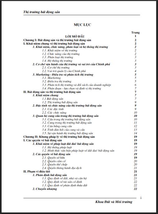 Giáo trình Thị trường bất động sản – Bí quyết chinh phục BĐS Việt Nam