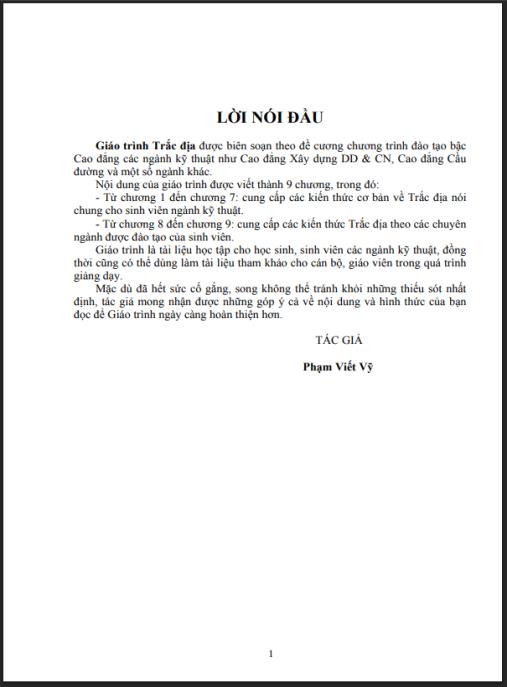 Giáo trình Trắc địa – Phần 1 | Nền Tảng Kiến Thức Cho Sinh Viên Kỹ Thuật