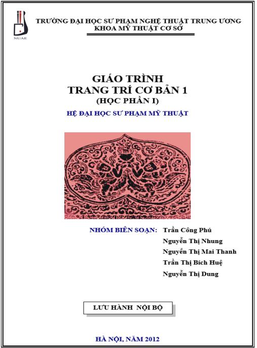 Giáo trình Trang trí cơ bản Phần 1 – Nền tảng sáng tạo mỹ thuật thiết kế