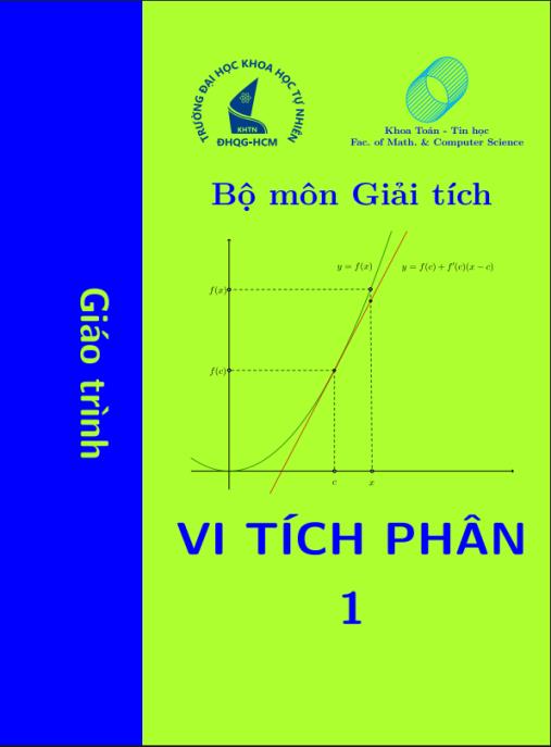 Giáo trình Vi tích phân 1 – Nền tảng vững chắc cho Calculus