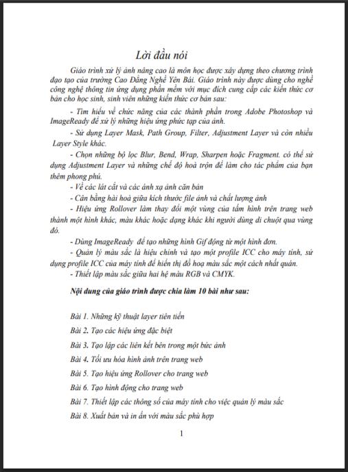 Giáo trình Xử lý ảnh nâng cao Phần 1 – Bí quyết layer & hiệu ứng pro