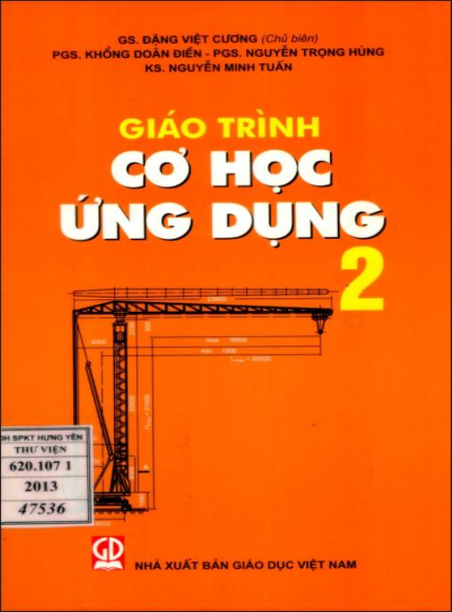 Giáo trình cơ học ứng dụng 2 – Nâng cao tính toán kết cấu và chi tiết máy