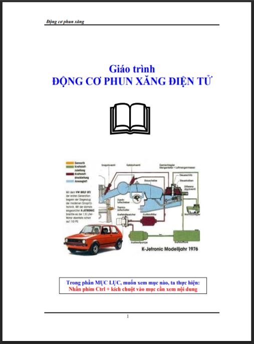 Giáo trình động cơ phun xăng điện tử – Hướng dẫn chi tiết chuyên sâu