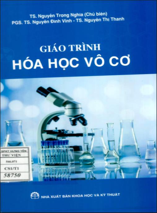 Giáo trình Hóa học Vô cơ – Tài liệu chuẩn cho sinh viên sư phạm