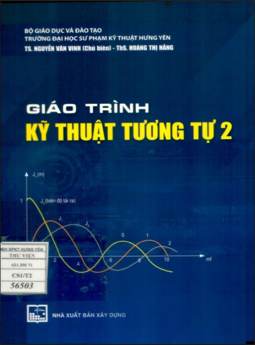Giáo trình Kỹ thuật Tương tự 2 – Nâng cao chuyên sâu cho Điện tử