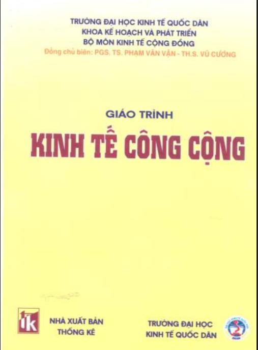 Giáo trình môn Kinh tế công cộng – Tài liệu học thuật chuẩn đại học