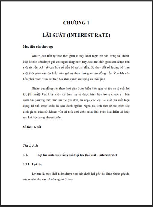 Giáo trình môn Toán tài chính – Bí quyết nắm vững kiến thức chuyên sâu