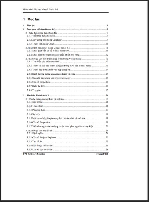 Giáo trình môn đào tạo Visual Basic – Hướng dẫn thực hành lập trình từ cơ bản