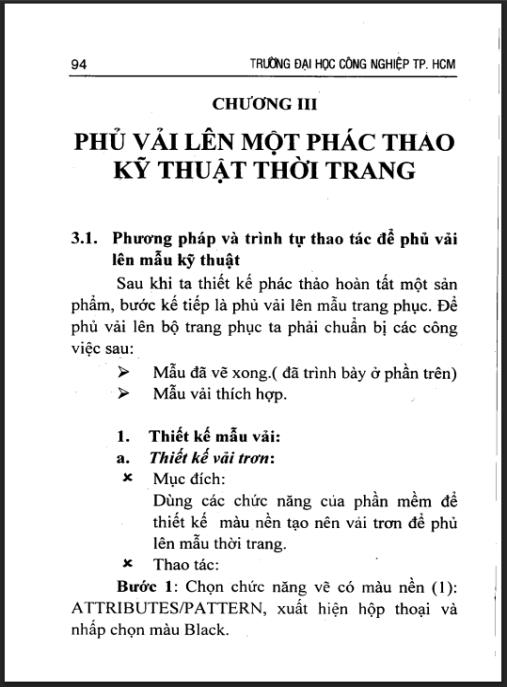 Giáo trình môn học Thiết kế thời trang trên máy tính – Phần 2: Bí quyết phủ vải 3D đỉnh cao
