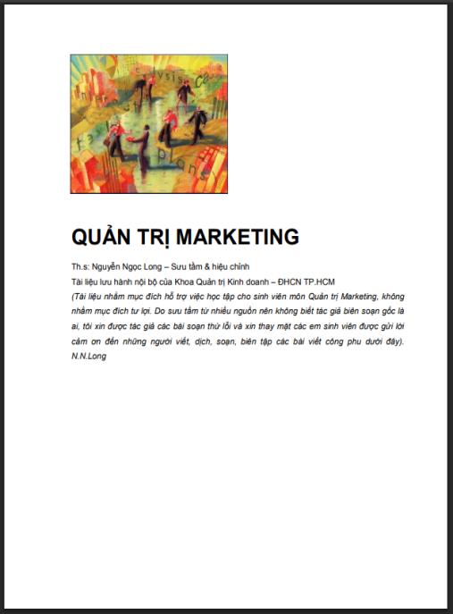 Giáo trình quản trị Marketing – Hướng dẫn toàn diện cho sinh viên & marketer
