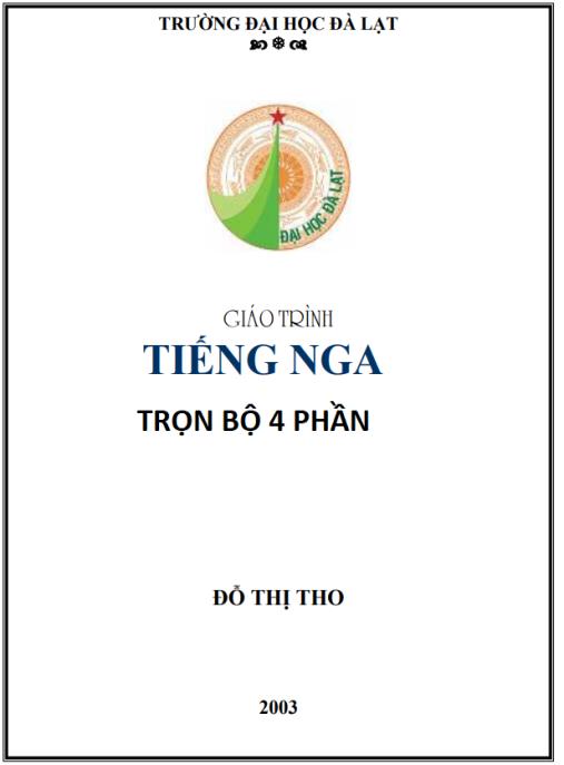 Giáo trình tiếng Nga Full, Trọn bộ 4 quyển – Từ Cơ Bản Đến Nâng Cao