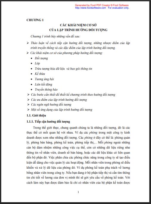 Giáo trình về Lập trình hướng đối tượng – Bí quyết làm chủ OOP từ A-Z