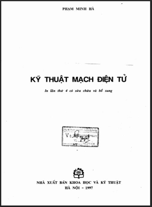 Kỹ thuật mạch điện tử – Ebook hướng dẫn toàn diện